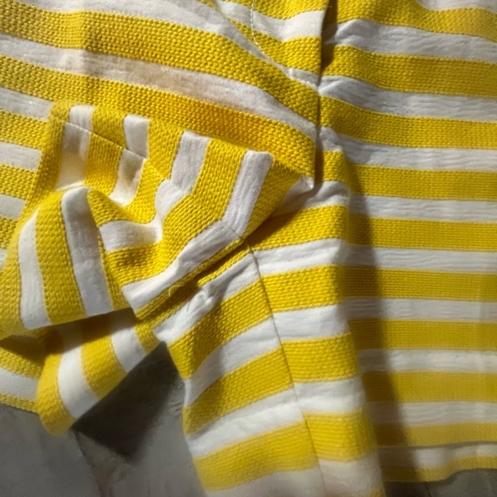 LOFT NWT Yellow‎ and White Striped High Waist - Picture 6 of 7